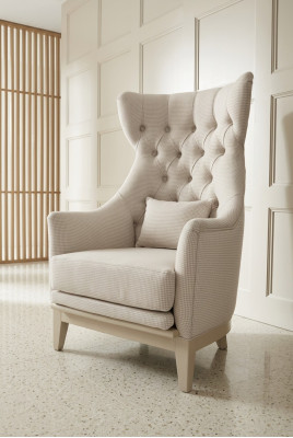 Fauteuil Oorfauteuil Clubfauteuil Chesterfield Luxe Zits Zitkamer Nieuw