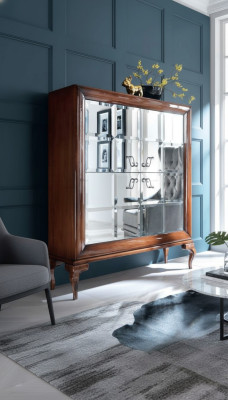 Ladenkast Kast Ladenkast Hout Luxe Dressoir Woonkamer Meubelen Kast Bruin