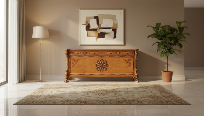 Luxe dressoir xxl dressoir houten dressoir meubels kast bruin
