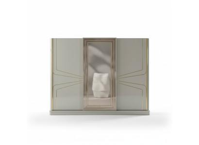 Luxe kledingkast houten kast kast slaapkamer kasten beige