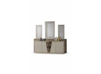 Sideboard ladekast woonkamer hout modern beige luxe kasten design