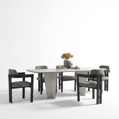Eettafel Eetkamertafel Eethoek Tafel Hout Modern Wit Eetkamer Luxe