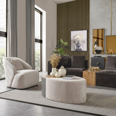 Zitbank 4-zits fauteuil vierzitsbank modern zwart stof nieuw