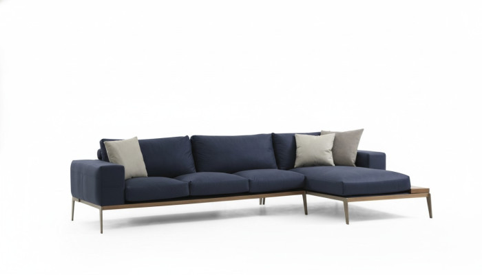 Hoekbank L-vorm Bank Woonkamer Grijs Modern Stof Bankstellen Zits Ontwerp