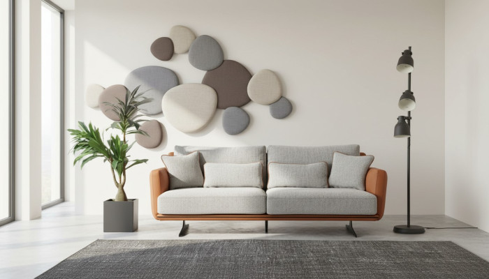 Dries zitsbank 3-zits stof Oranje Modern design Woonkamer Grijs