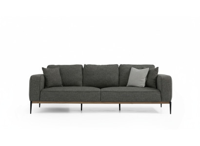 Vierzitsbank 4-zits stoffen bankstellen modern design woonkamer grijs