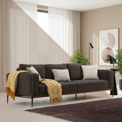 Vierzitsbank 4-zits Stoffen banken Modern design Woonkamer Grijs