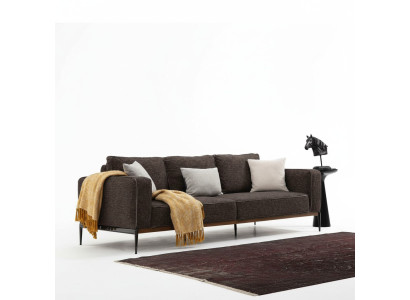Vierzitsbank 4-zits Stoffen banken Modern design Woonkamer Grijs
