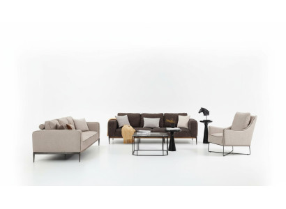 Sofa set 431 seater sofa set Beige Sofas Armchair Modern Set