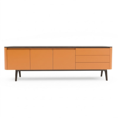 Sideboard Ladekast Luxe Kasten Laden Woonkamer Houten Meubels Oranje