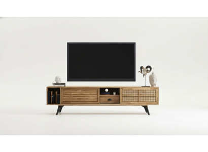 TV-standaard RTV lowboard salontafel bruin hout modern woonkamerset
