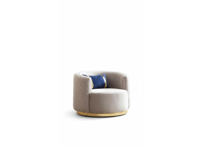 Moderne fauteuil van roestvrij staal oorfauteuil eenzitter woonkamer meubilair