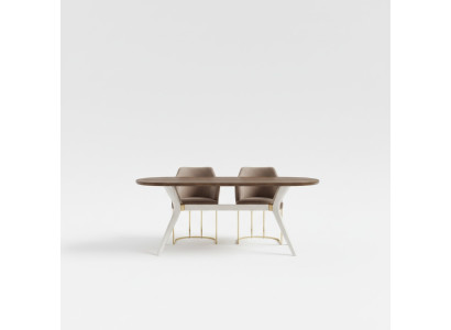 Eetkamerset Eetkamer Luxe Eethoek Eettafel Tafel Stoelen Bruin Set 5-delig