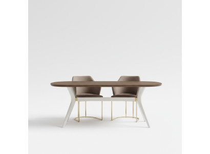 Eetgroep Eetkamer Luxe Eethoek Eettafel Tafel Stoelen Bruin Set 7-delig