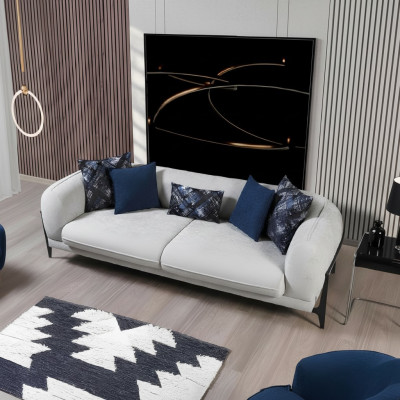Moderne driezits stoffen meubels woonkamer bank designmeubels banken.