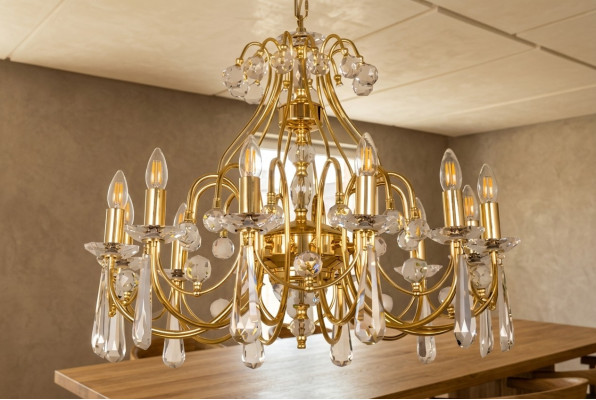 Luster Luxe Plafondlamp Kroonluchter Hanglampen Goud Kunst