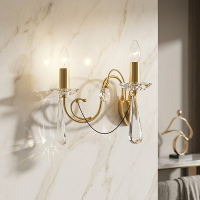 Wandlamp Wandlampen Wandlamp Kristallen kroonluchter Wand Lampen Kroonluchter