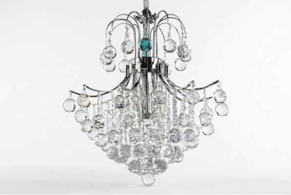 Lüster Art Luxus Plafondlamp Kroonluchter Hanglampen Zilver