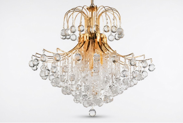 Luxe kroonluchter plafondlamp kroonluchter gouden koninklijke luchter