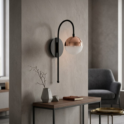 Wandlamp Kroonluchter Wandlamp Luster Wandlamp LED Zwart