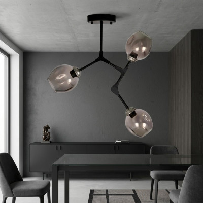 Luster Kroonluchter Plafondlamp Hanglamp Lampen Modern Zwart