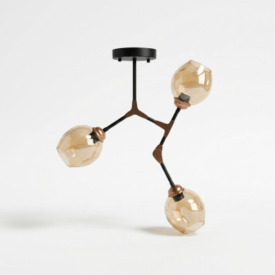 Plafond (arm) kroonluchter plafondlampen goud modern glas