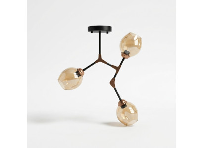 Plafond (arm) kroonluchter plafondlampen goud modern glas