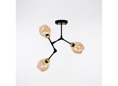 Lampen luchter kroonluchter plafondlamp plafonnière goud modern glas