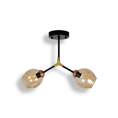 Plafondlamp Luchter Kroonluchter Plafondlamp Lampen Glas Goud Modern