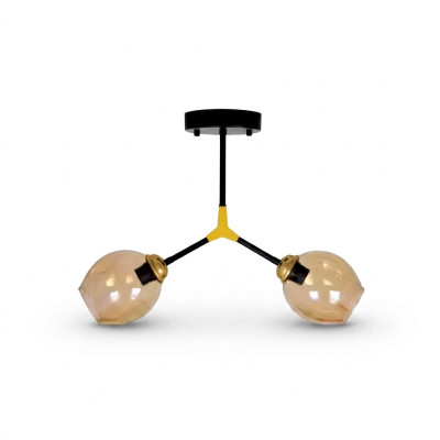 Lampen Kroonluchter Plafondlamp Luster Plafonnière Glas Goud Modern