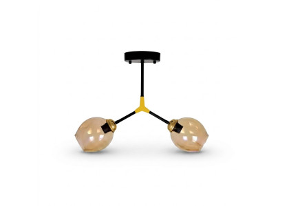 Lampen Kroonluchter Plafondlamp Luster Plafonnière Glas Goud Modern