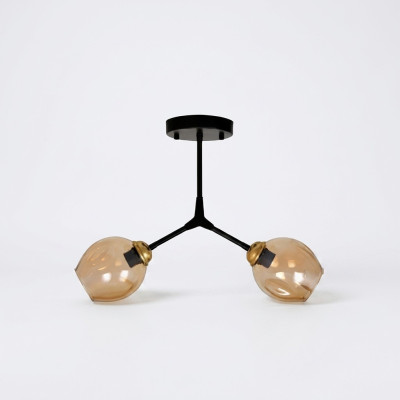 Plafondlamp Luster Kroonluchter Plafondlamp Lampen Glas Modern Goud