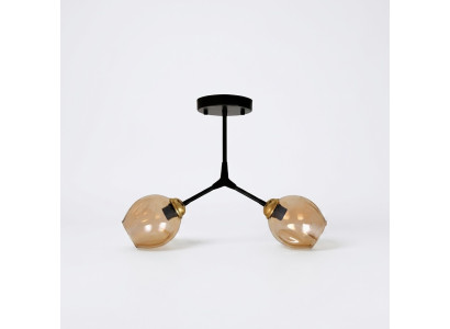 Plafondlamp Luster Kroonluchter Plafondlamp Lampen Glas Modern Goud