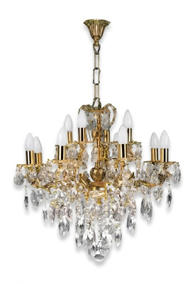 Luxe plafondlamp kroonluchter plafondlamp kristal goud
