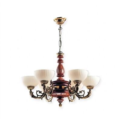 Plafondlamp Luster Kroonluchter Plafondlamp Lampen Bruin Klassiek