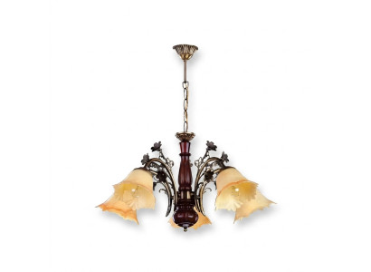 Plafondlamp Bloemen Plafondlamp Kandelaar Kroonluchter Lamp Glas Beige