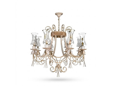 Luxe plafondlamp kroonluchter plafondlamp lampen glas beige