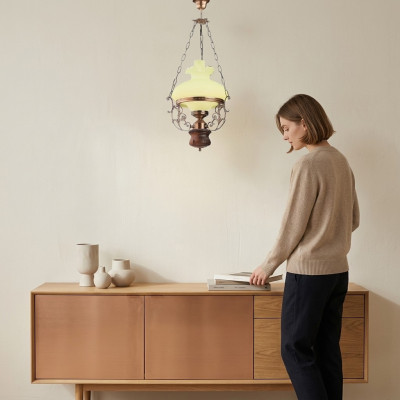 Plafondlamp Lamp Plafondlamp Kroonluchter Kandelaar Kristal Beige Barok