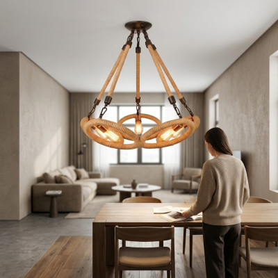 Plafondlamp kroonluchter hanglamp lamp glas bruin modern