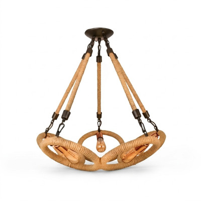 Plafondlamp kroonluchter hanglamp lamp glas bruin modern