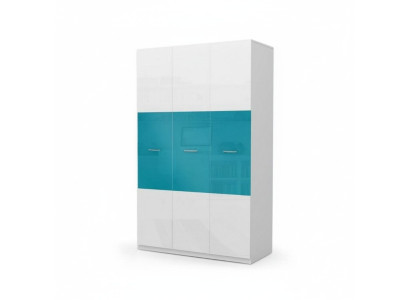 Kledingkast Slaapkamer Multifunctionele kasten Hout 3-deurs Blauw Nieuw