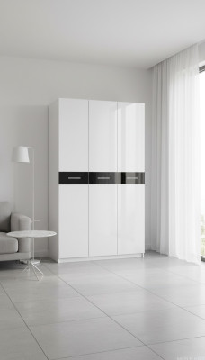 Kast Kasten Garderobe Hoogglans Garderobes Kinderkamer Wit Nieuw