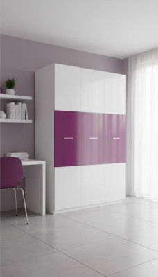 Paarse kasten houten kast hoogglans kledingkast kasten kinderkamer
