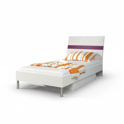 Bedden Lila Houten Design Eenpersoonsbed Hoogglans Single Kinderbed Meisje