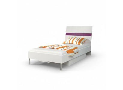 Bedden Lila Houten Design Eenpersoonsbed Hoogglans Single Kinderbed Meisje