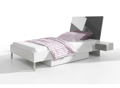 Kinderkamer Bed Slaapkamer Bedden Eenpersoonsbed Single Jeugdkamer Grijs Hout