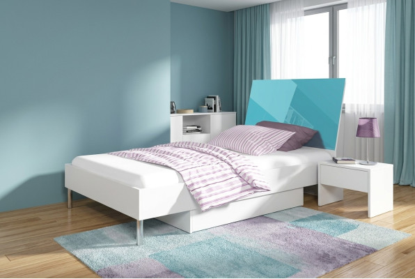 Ontwerp kinderkamer slaapkamer bedden eenpersoonsbed inrichting nieuw slaapkamer.