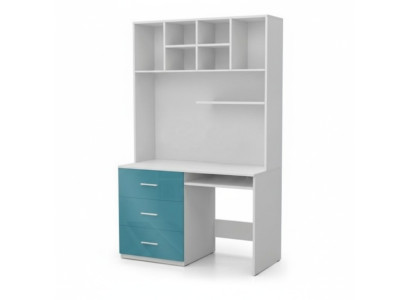 Kantoortafel met laden PC-tafel Moderne stijl 2-delige Bureaukast Tafels