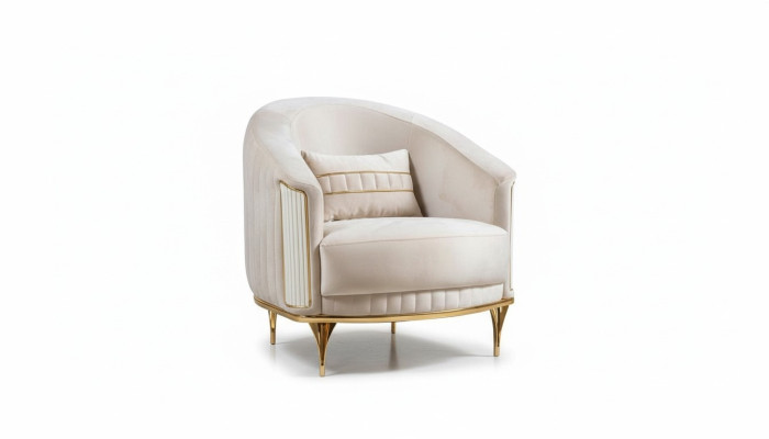 Fauteuil Modern Bank Bank Sofa Ontspannen Stof Lounge Textiel Stoel Luxe Zitplaatsen Polyester
