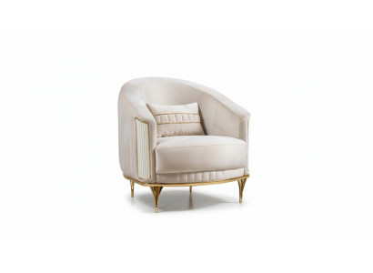 Fauteuil Modern Bank Bank Sofa Ontspannen Stof Lounge Textiel Stoel Luxe Zitplaatsen Polyester